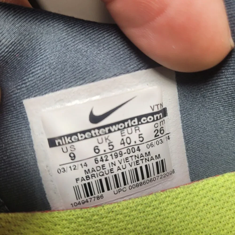 Nike Free 5.0 Sneakers Womens Size 9 Gray Mesh Breathable Low Top Running Shoes